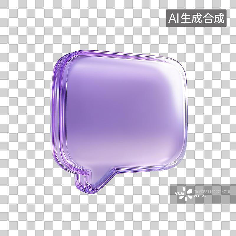 【AI数字艺术】紫色气泡磨砂玻璃图片素材