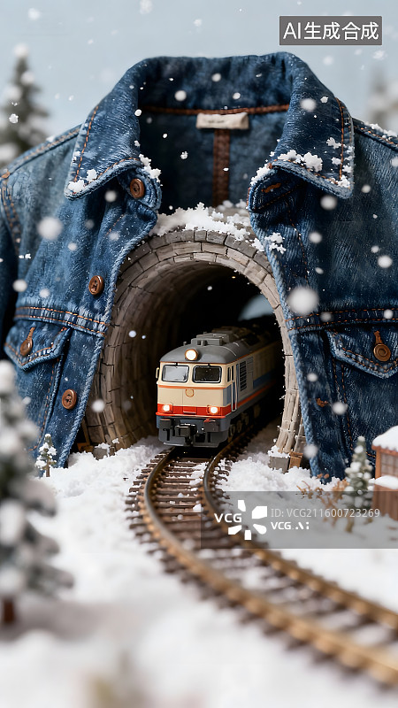 【AI数字艺术】服装行业的创意立冬海报图片素材