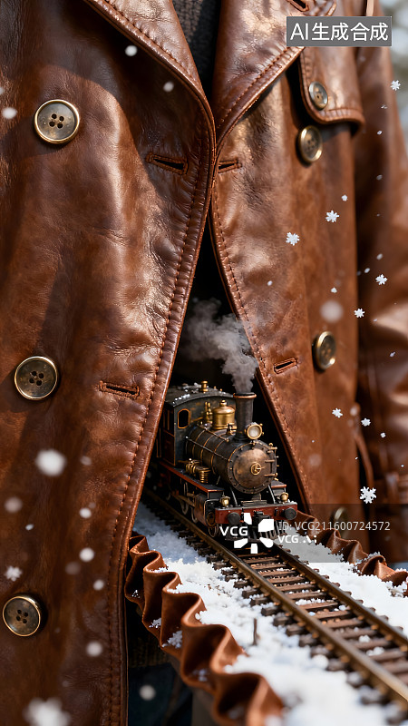 【AI数字艺术】服装行业的创意立冬海报图片素材