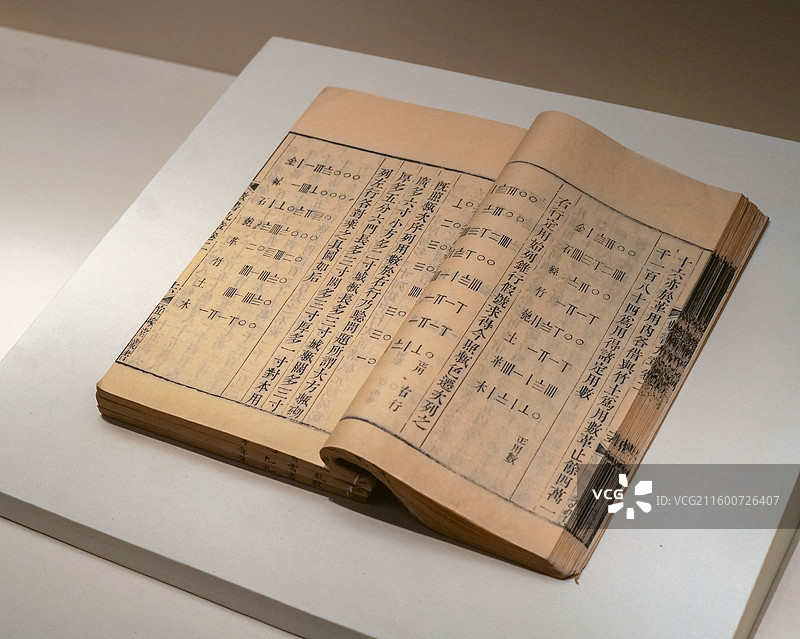 《数书九章》 南宋·秦九韶著 中国国家博物馆“古代中国”基本陈列图片素材