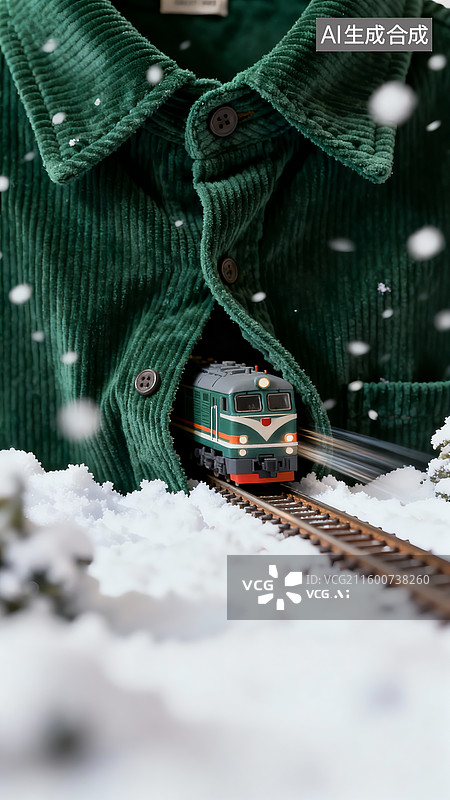 【AI数字艺术】移轴微缩景观，立冬节气，立冬海报底图背景图片素材