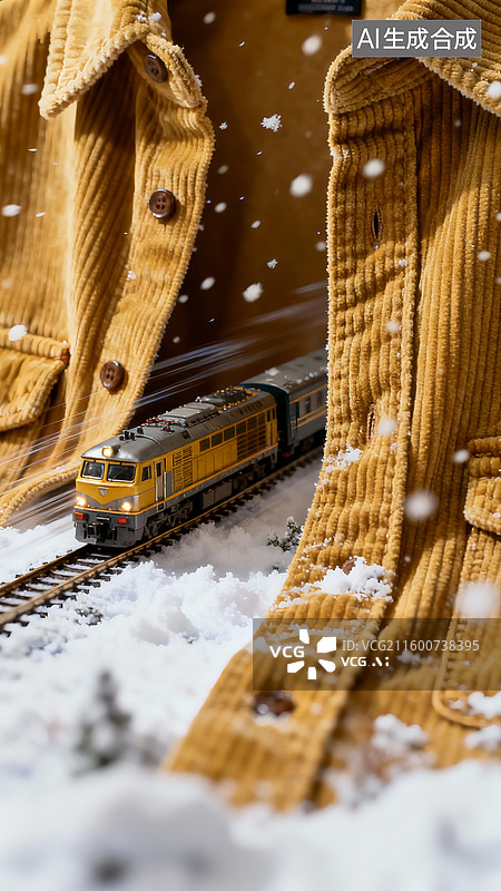 【AI数字艺术】移轴微缩景观，立冬节气，立冬海报底图背景图片素材