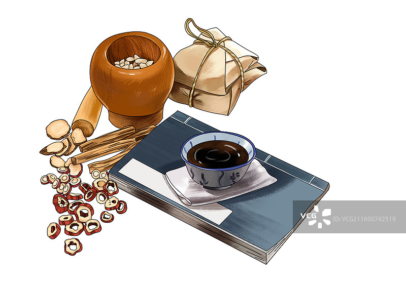 中药插画图片素材