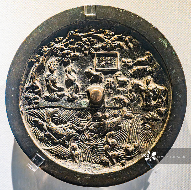 铜镜 天水博物馆 甘肃图片素材