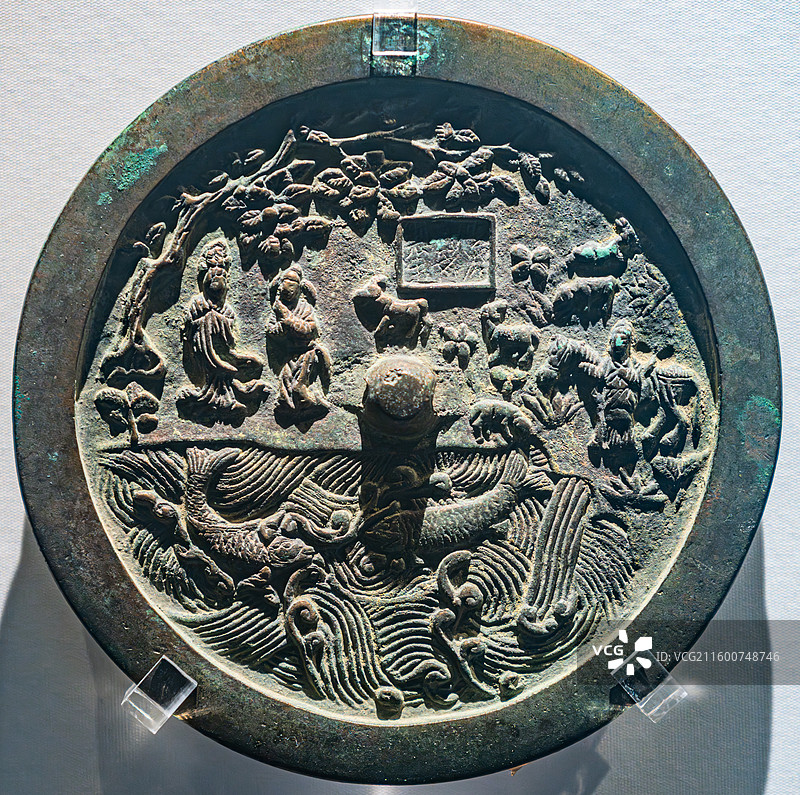 铜镜 天水博物馆 甘肃图片素材