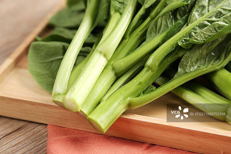 鲜嫩的新鲜菜心图片素材
