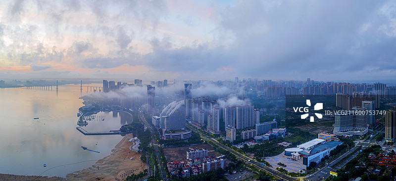 《湛江金沙湾晨曦》图片素材