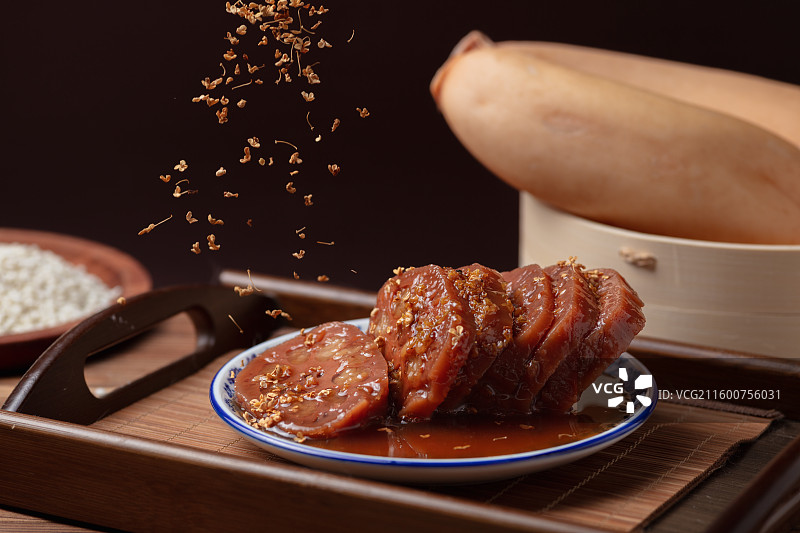 桂花糯米蜜汁藕图片素材