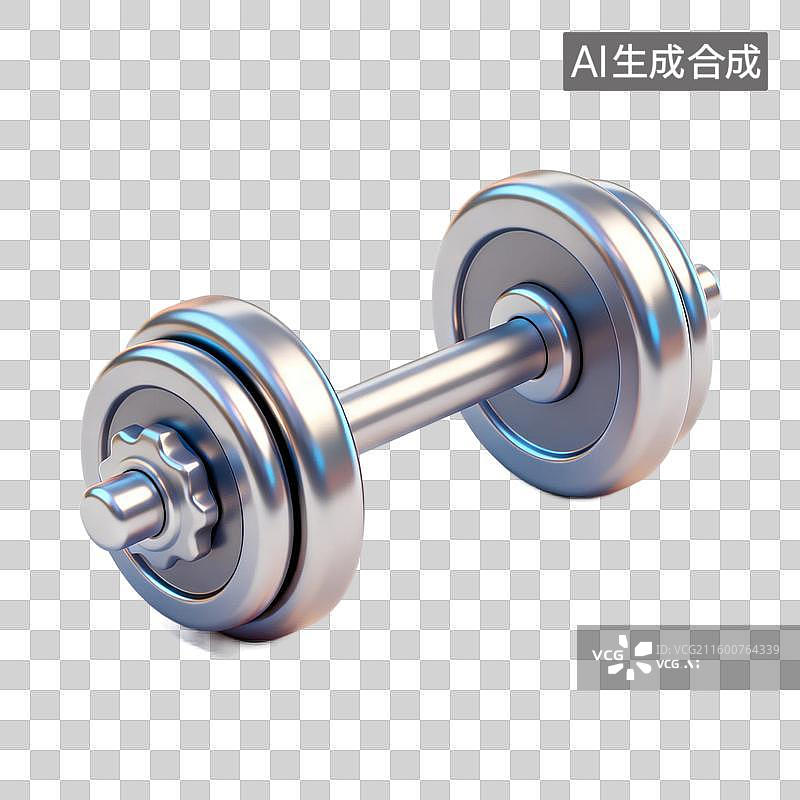 【AI数字艺术】用于健身的金属哑铃图片素材