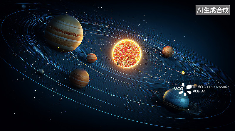 【AI数字艺术】未来科技科幻行星星球宇宙图片素材
