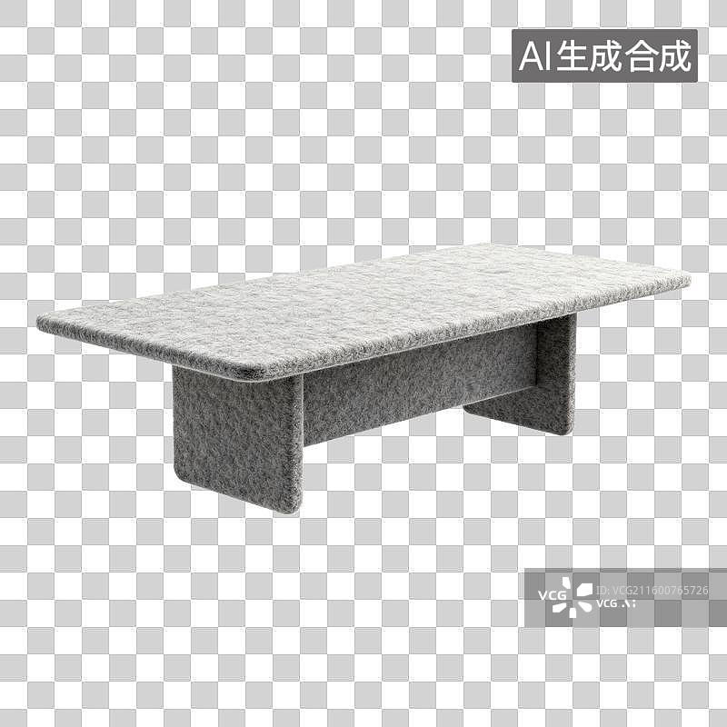 【AI数字艺术】毛毡材质的会议桌图片素材