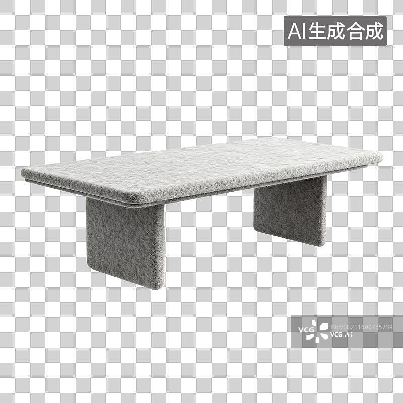 【AI数字艺术】毛毡材质的会议桌图片素材