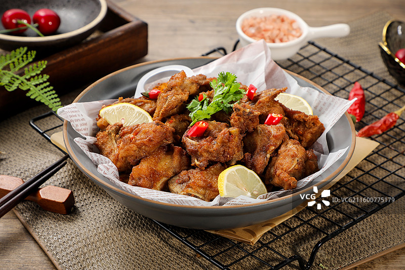 炸鸡架图片素材