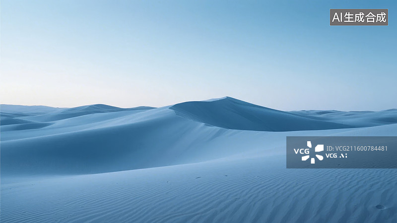 【AI数字艺术】广阔沙丘的宁静景象图片素材