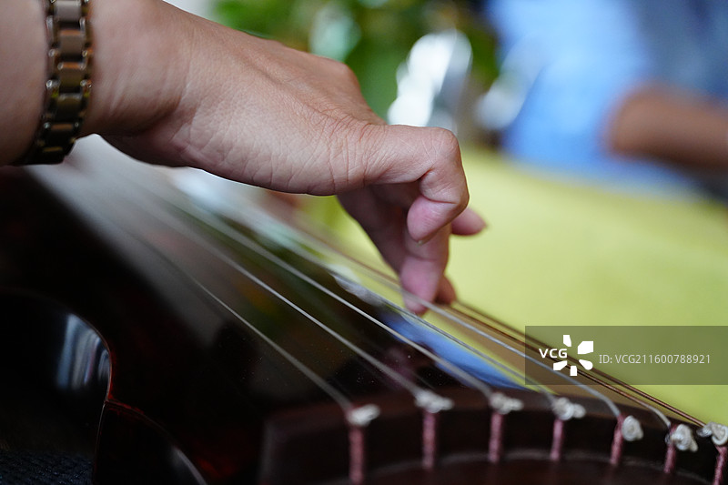 古琴 演奏 手 特写图片素材