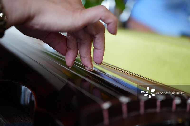 古琴 演奏 手 特写图片素材