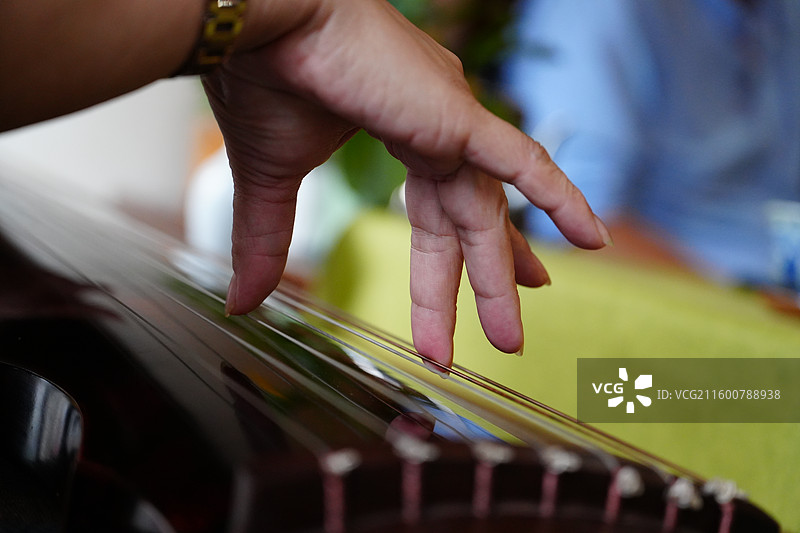 古琴 演奏 手 特写图片素材