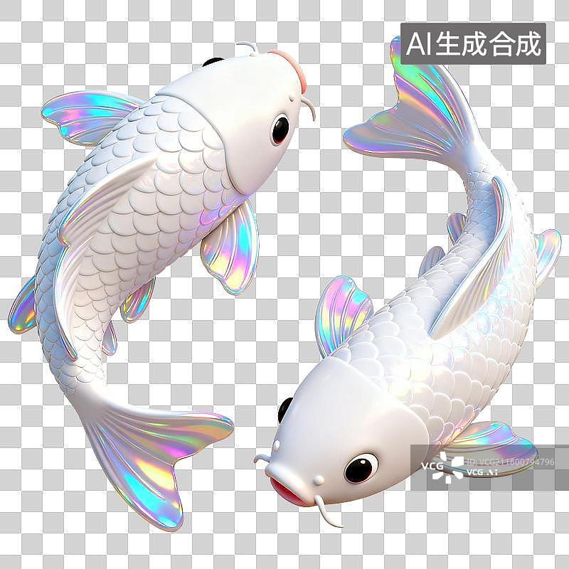 【AI数字艺术】锦鲤图片素材