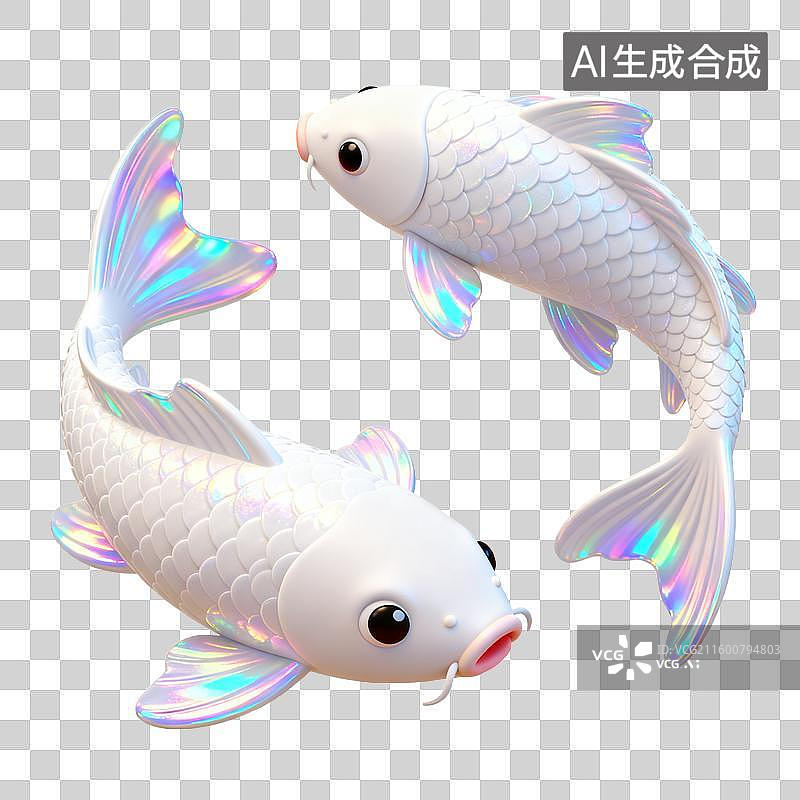 【AI数字艺术】锦鲤图片素材