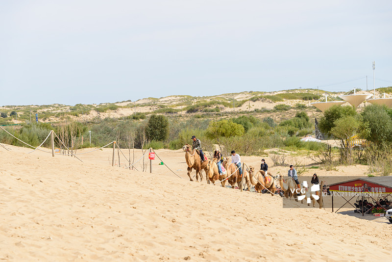 内蒙古赤峰翁牛特旗乌丹镇玉龙沙湖图片素材