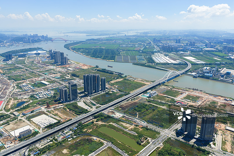 广州市南沙区横沥岛尖、横沥镇图片素材
