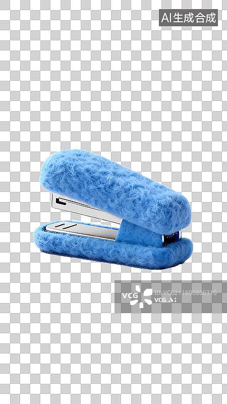 【AI数字艺术】订书机毛毡效果质感办公元素图片素材