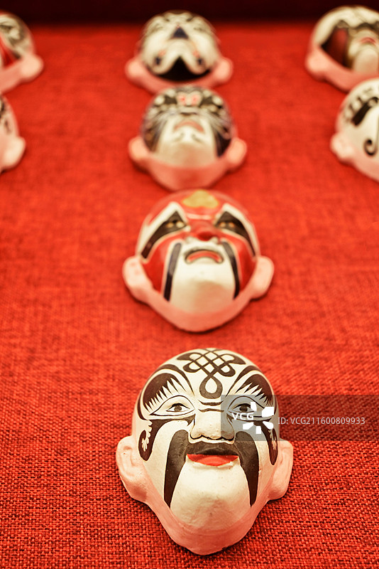 泉州 非遗 高甲戏 脸谱 花脸 戏曲 戏剧 生旦净末丑 木偶 木偶头 面具图片素材