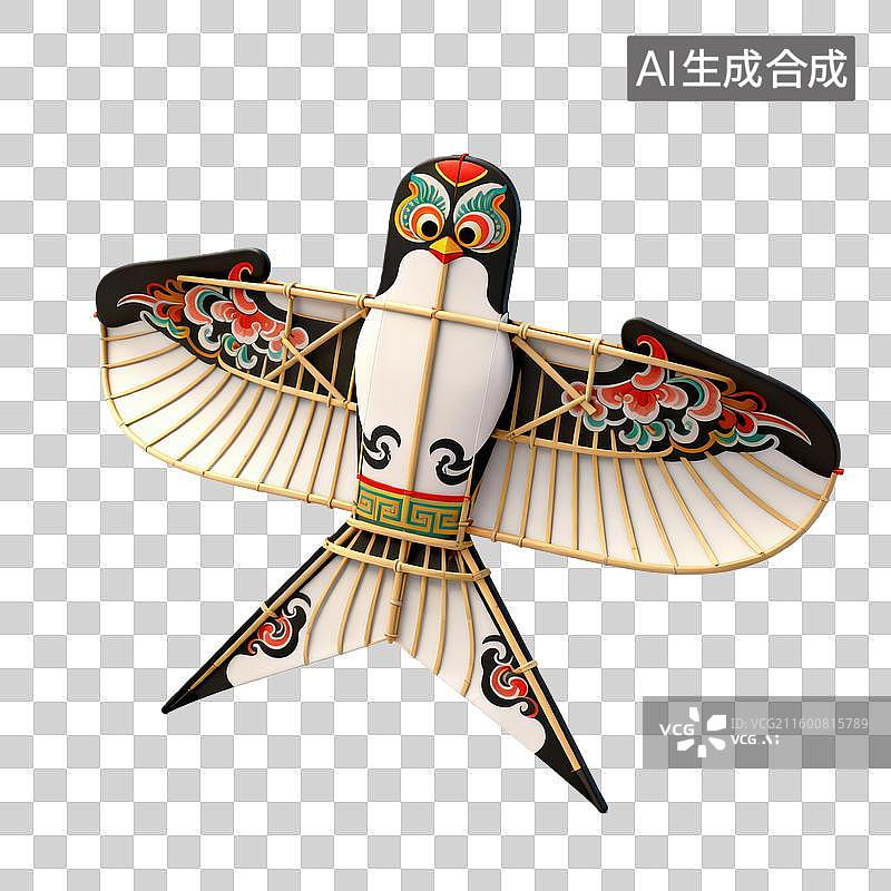 【AI数字艺术】春分元素沙燕风筝图片素材