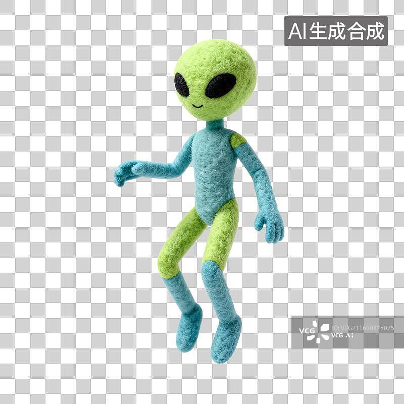 【AI数字艺术】毛绒外星人形象图片素材