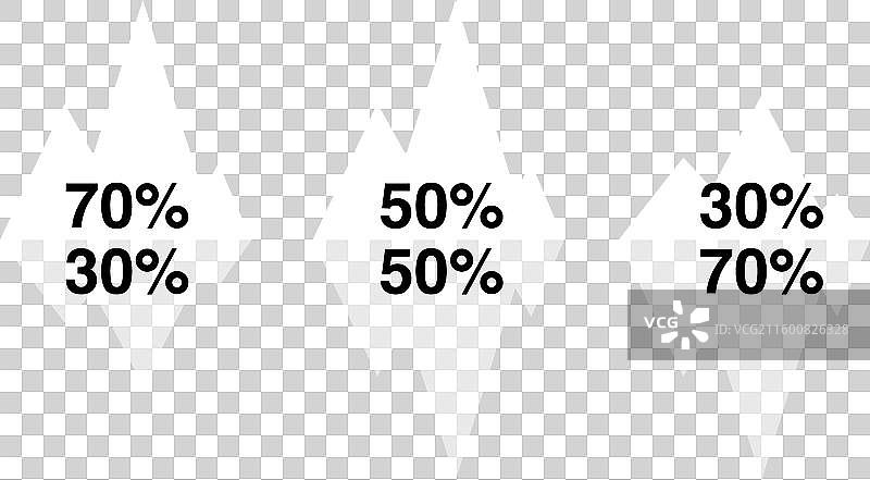 冰山平面图信息图图片素材