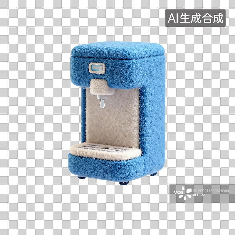 【AI数字艺术】彩色毛毡制作的自动感应饮水机图片素材