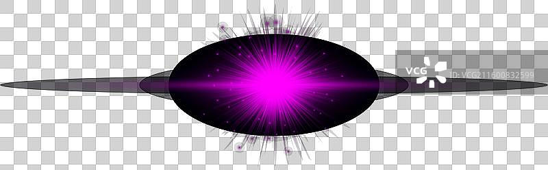 镜头光晕的紫色横向光效图片素材