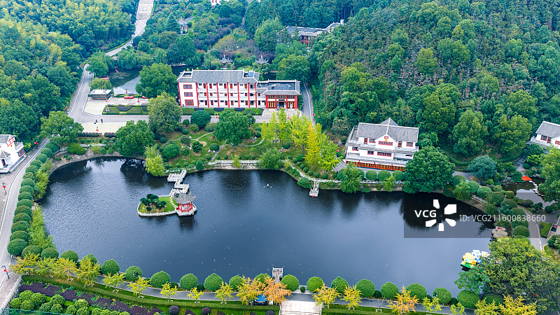 风情桃花山图片素材