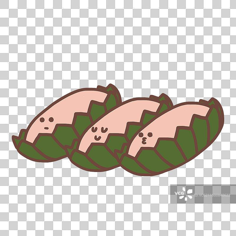 扁平风可爱榴莲酥免抠元素图片素材