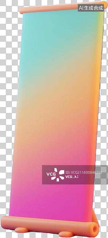 【AI数字艺术】渐变色展架设计展示图片素材