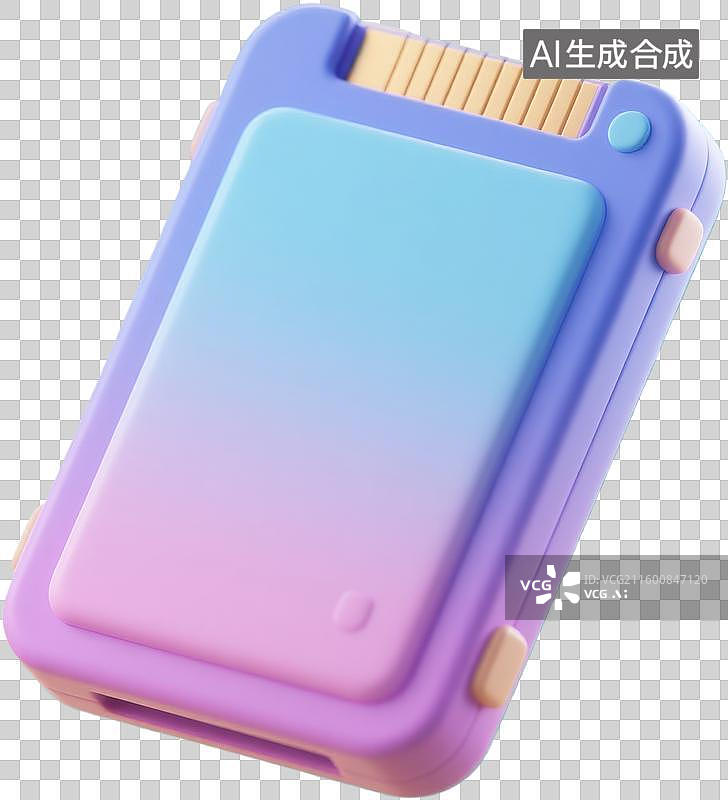 【AI数字艺术】渐变色存储卡设计图片素材