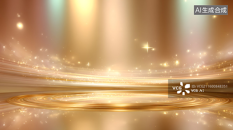 【AI数字艺术】金粒光影图片素材