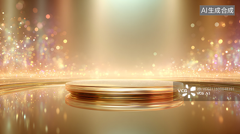 【AI数字艺术】金粒光影图片素材