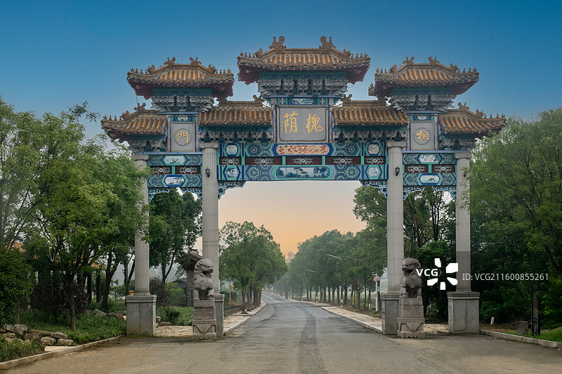 镇江丹徒区七夕传说董永与七仙女相会的槐荫村图片素材