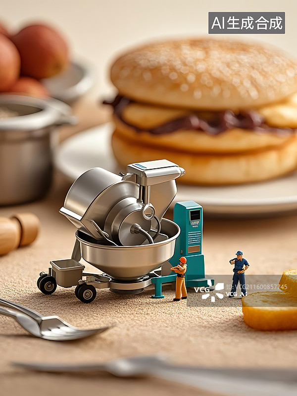 【AI数字艺术】迷你食品加工厂图片素材