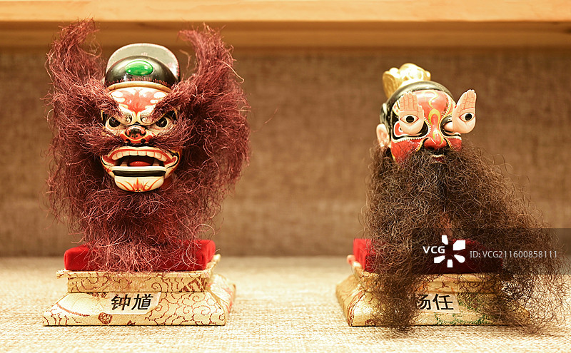 泉州 非遗 木偶头 木偶 掌中木偶 提线木偶 布袋戏 脸谱 孙悟空 马超 钟馗 杨任图片素材