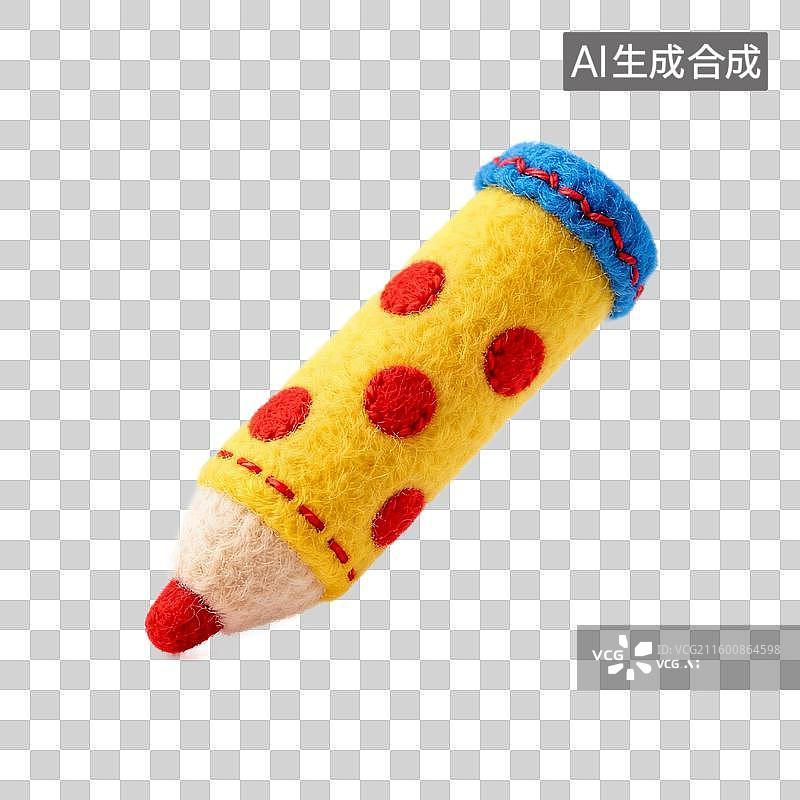 【AI数字艺术】3D羊毛毡笔马克笔免抠元素图片素材