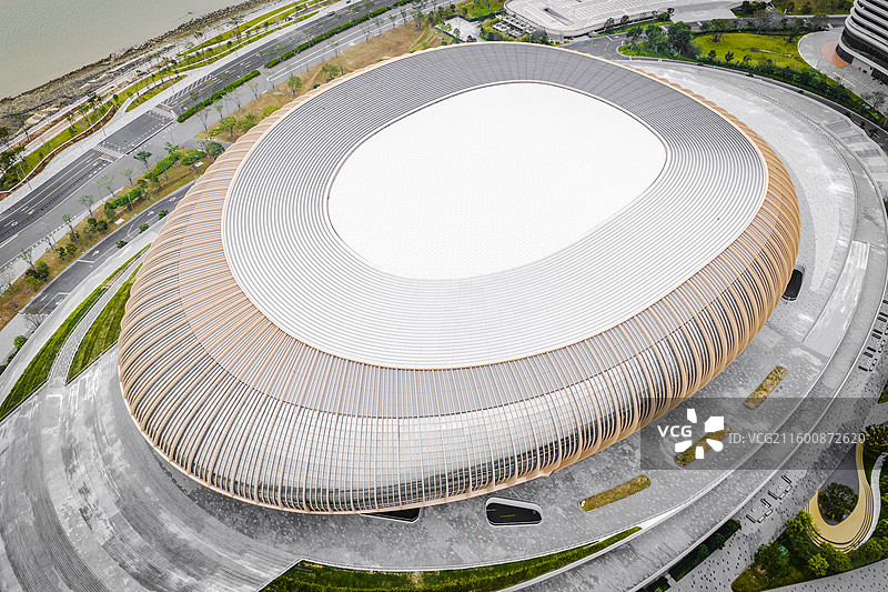 中国广东省广州南沙区大湾区文化体育中心图片素材