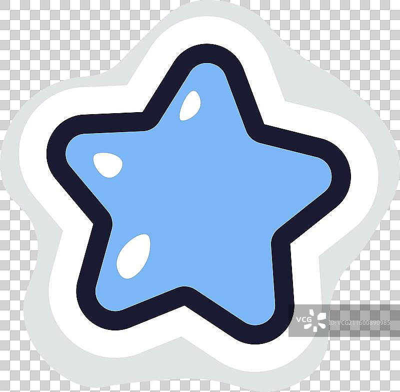 一颗蓝色的星星图片素材