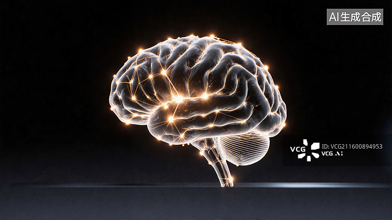 【AI数字艺术】大脑神经网络图片素材