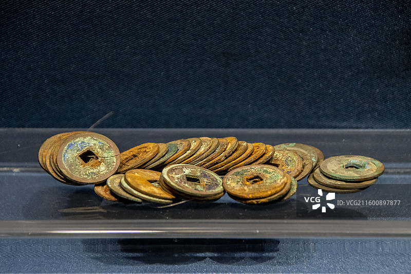 辽宁省沈阳博物馆“沈阳历史陈列”：“太平通宝”（宋，大东区崇寿寺塔出土）图片素材