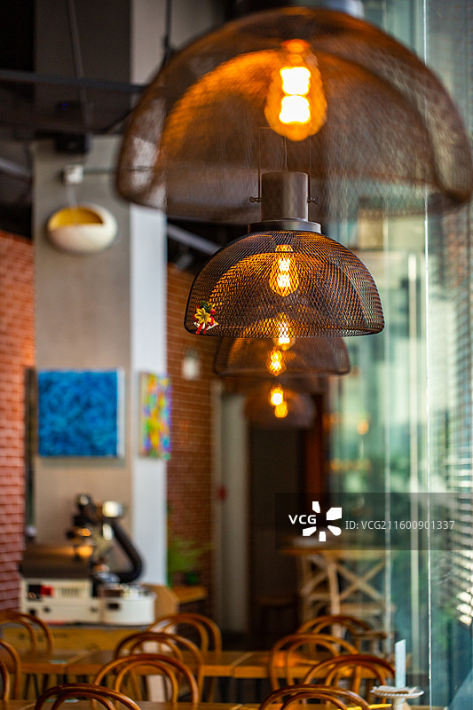 餐厅氛围灯图片素材