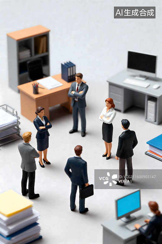 【AI数字艺术】商业精英 金融大亨 商务合作会谈图片素材