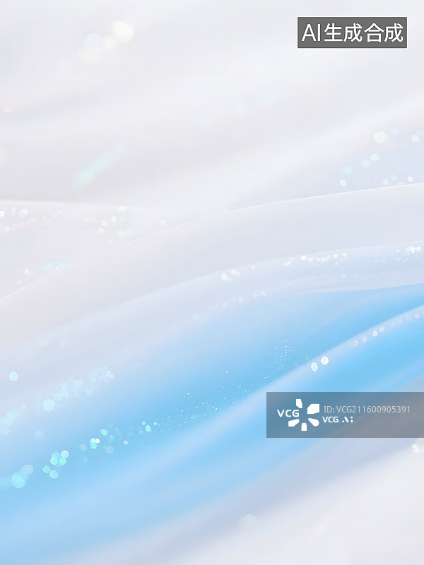 【AI数字艺术】蓝色与银色闪光柔和光影织物背景图片素材