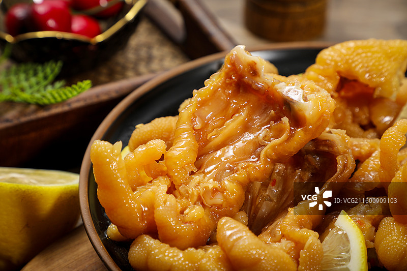 酸辣脱骨鸡爪图片素材